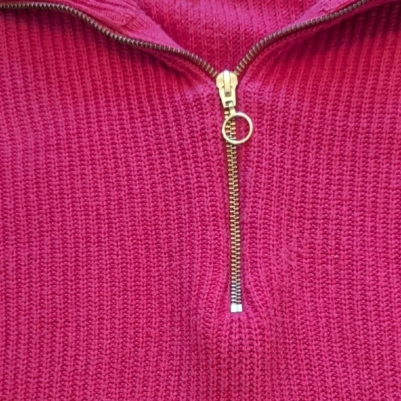 Talbots Bright Pink Ribbed Knit Sweater - Picture 5 of 9